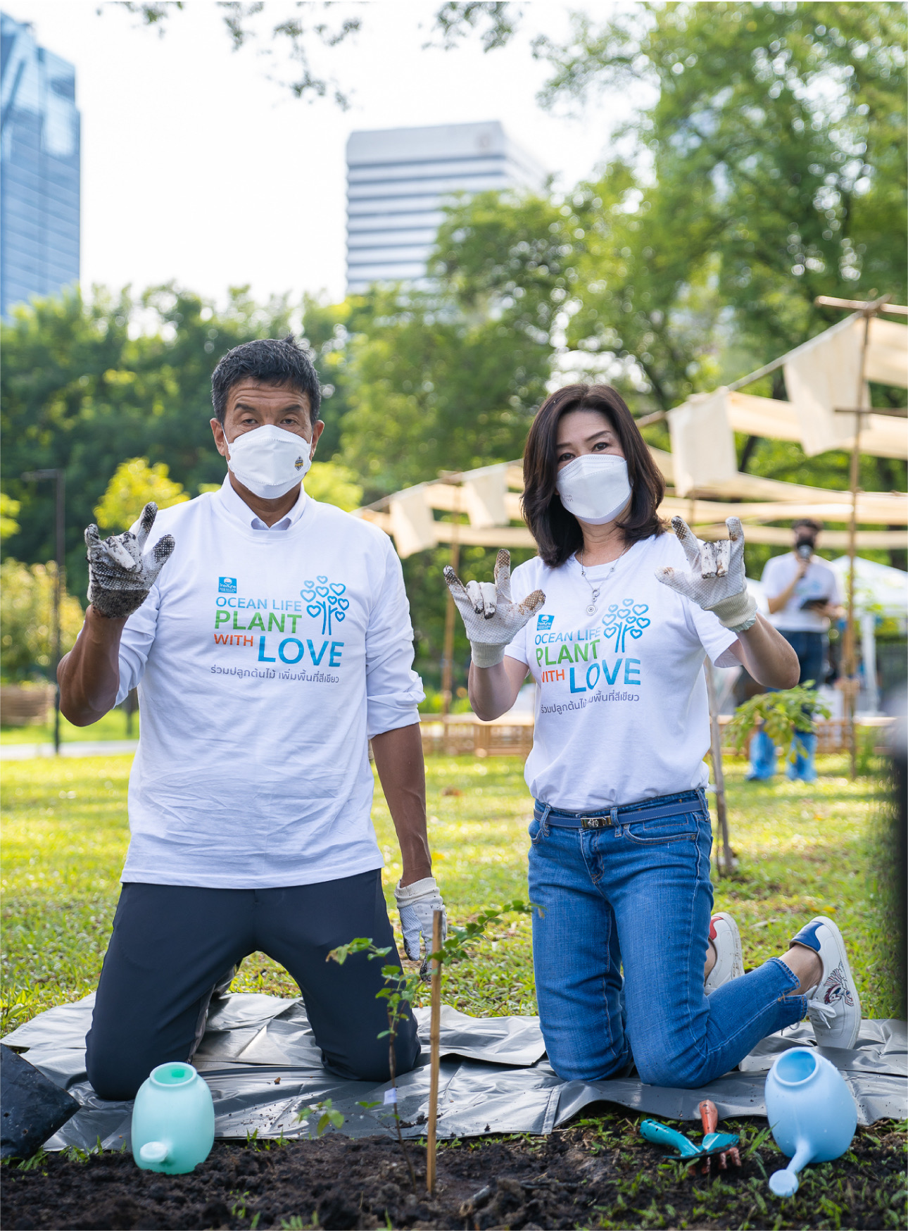 OCEAN LIFE ไทยสมุทร ร่วมสนับสนุนกรุงเทพมหานครสร้างพื้นที่สีเขียว ด้วยกิจกรรม PLANT WITH LOVE