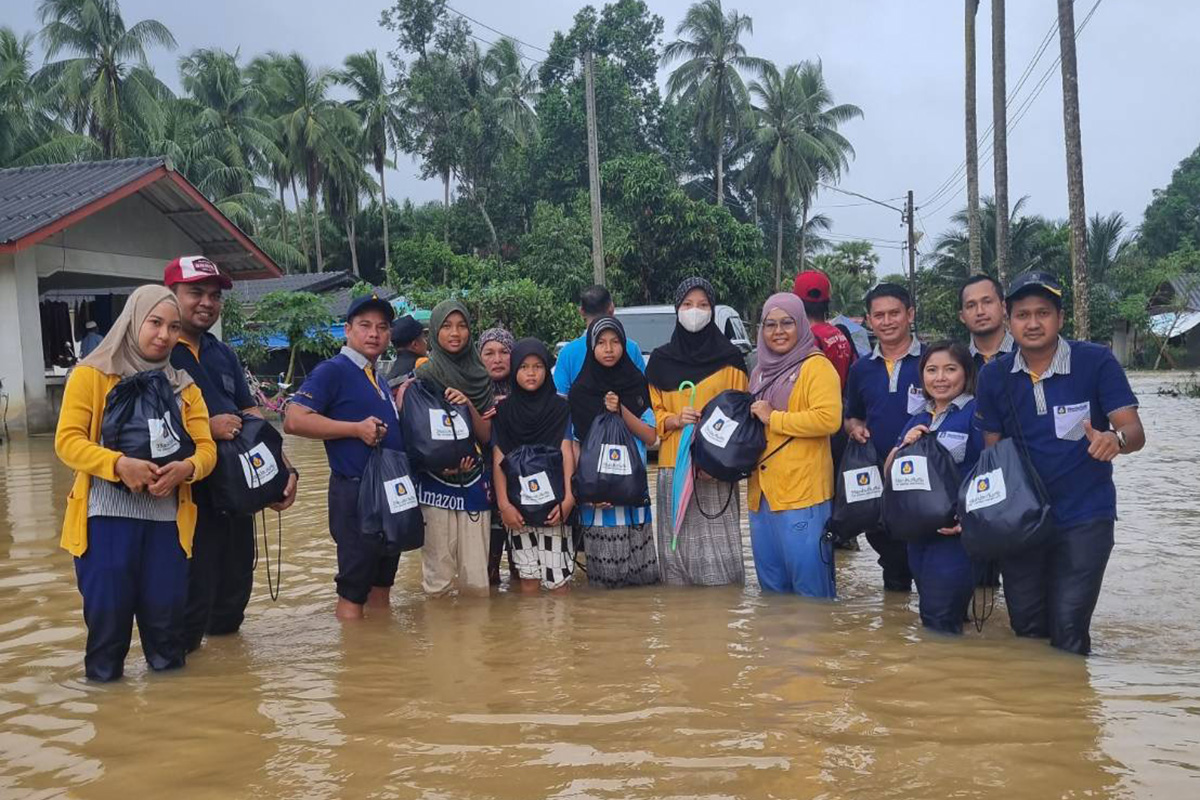 ธารน้ำใจ…วิริยะจิตอาสา ช่วยผู้ประสบภัยน้ำท่วมภาคใต้ ปัตตานี-ยะลา-นราธิวาส