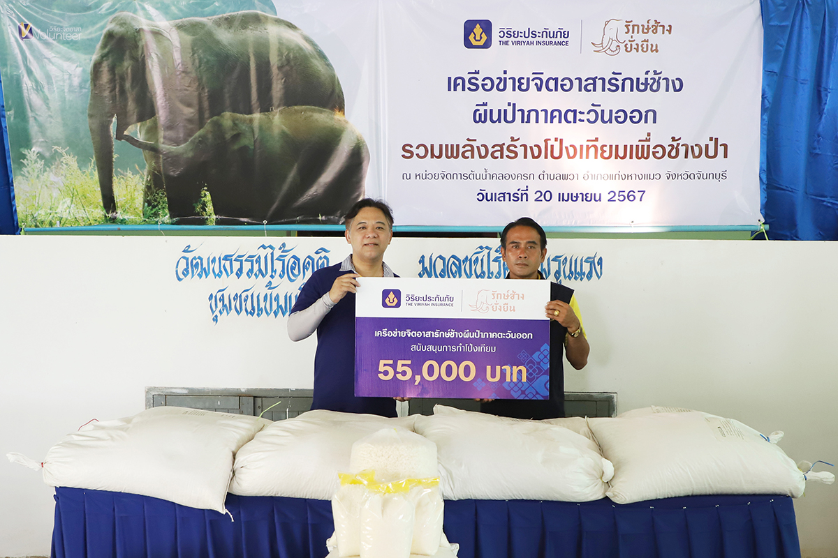 วิริยะประกันภัย รวมพลังจิตอาสาสร้างโป่งเทียมแหล่งอาหารช้างป่า ผืนป่าภาคตะวันออก