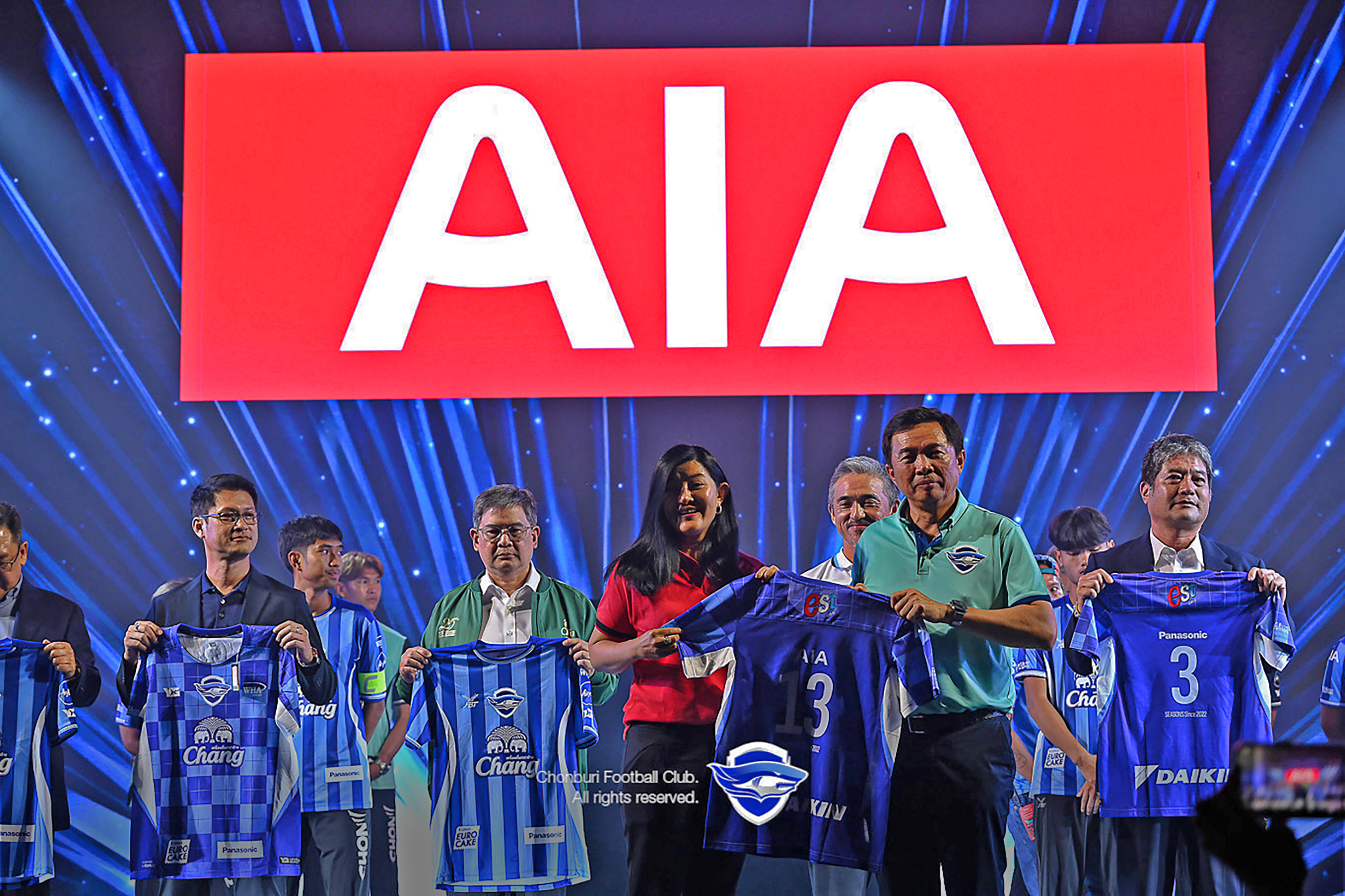 เอไอเอ ประเทศไทย เดินหน้าสนับสนุนทีมสโมสรชลบุรี เอฟซี พร้อมร่วมงานเปิดฤดูกาลใหม่ 2024-2025