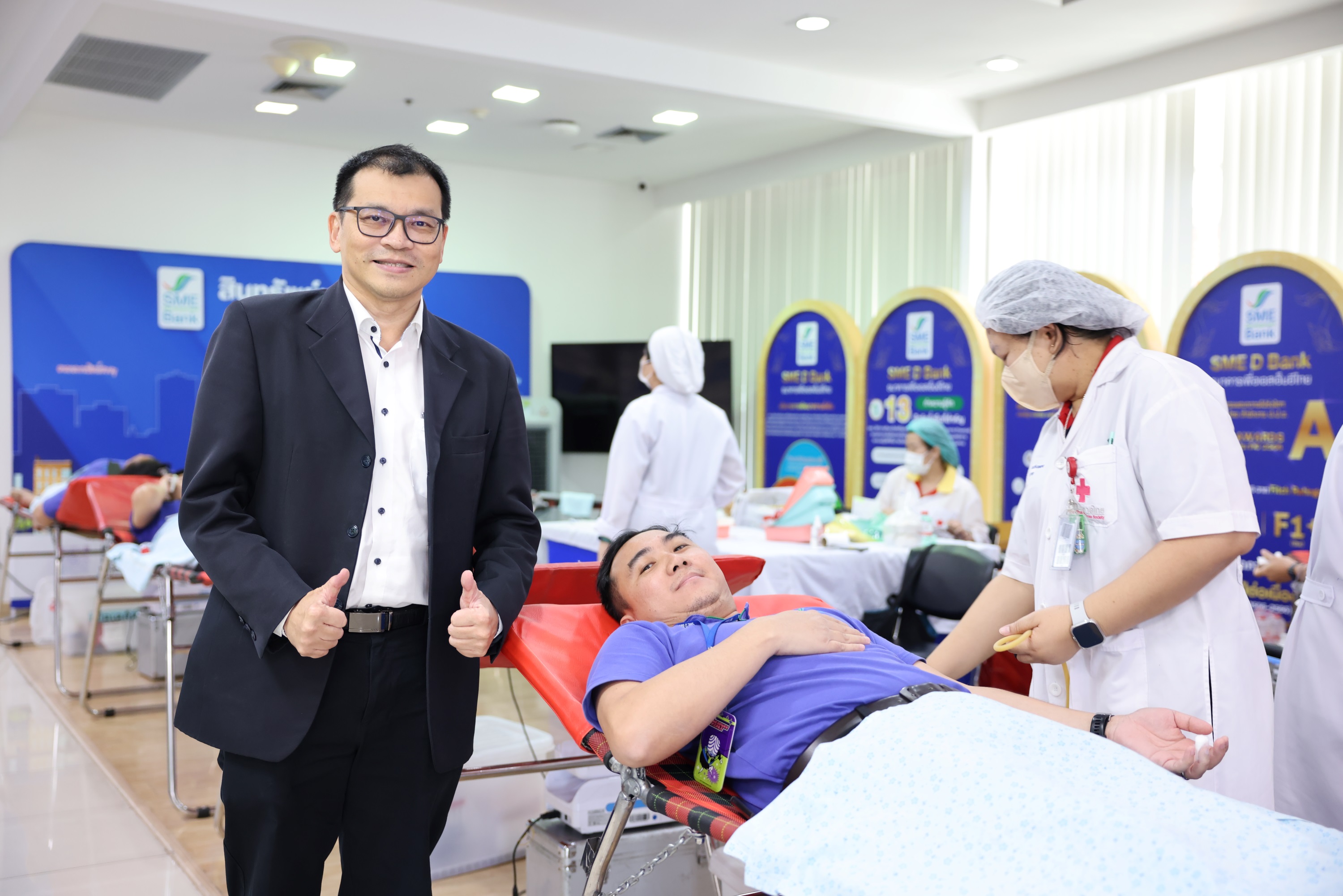SME D Bank จัดกิจกรรมบริจาคโลหิต  ถวายเป็นพระราชกุศลแด่สมเด็จพระบรมราชชนนีพันปีหลวง เนื่องในโอกาสวันเฉลิมพระชนมพรรษา 12 สิงหาคม  