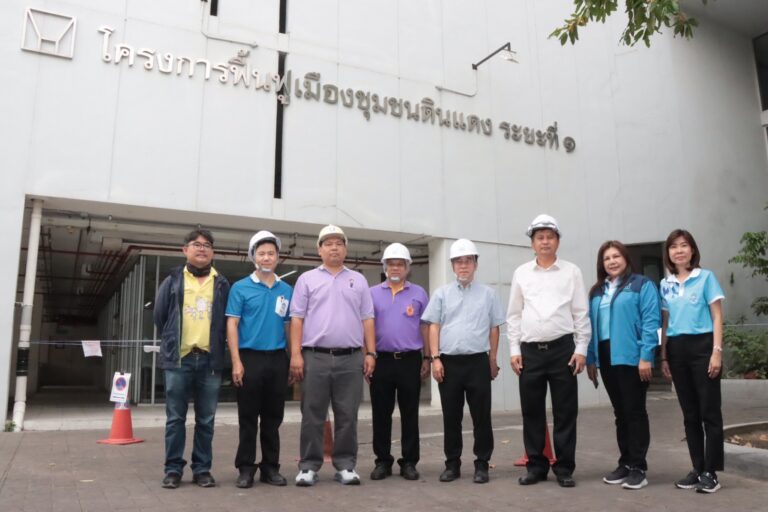 การเคหะแห่งชาตินำทีมวิศวกรลงพื้นที่ตรวจสอบอาคารดินแดงหลังเหตุแผ่นดินไหว ยันไม่กระทบโครงสร้างหลัก อาคารแข็งแรง มั่นคง ปลอดภัย