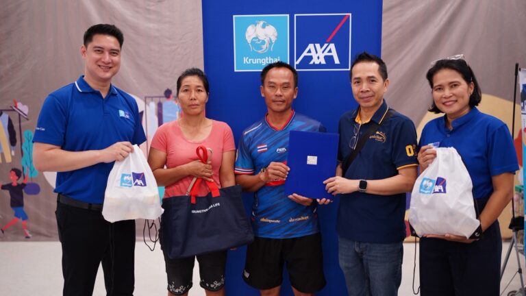 กรุงไทย – แอกซ่า ประกันชีวิต มอบความห่วงใย ผ่านกิจกรรมคาราวาน ตรวจสุขภาพฟรี พร้อมมอบถุงยังชีพช่วยเหลือผู้ประสบอุทกภัย