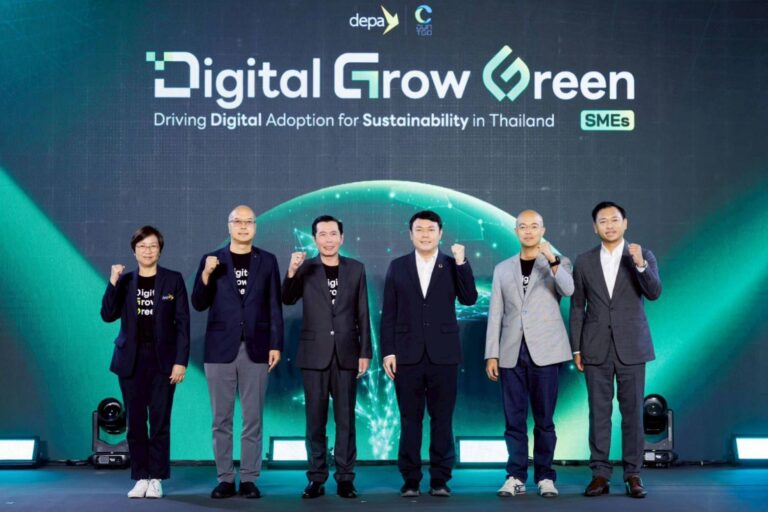 ดีป้า-อบก. เปิดตัวโครงการ Digital Grow Green ดัน 400 ผู้ประกอบการใช้แพลตฟอร์มบันทึกข้อมูลการปล่อยคาร์บอนฟุตพรินต์ธุรกิจเพื่อนำไปสู่การปล่อยก๊าซเรือนกระจกสุทธิเป็นศูนย์ในปี 2065