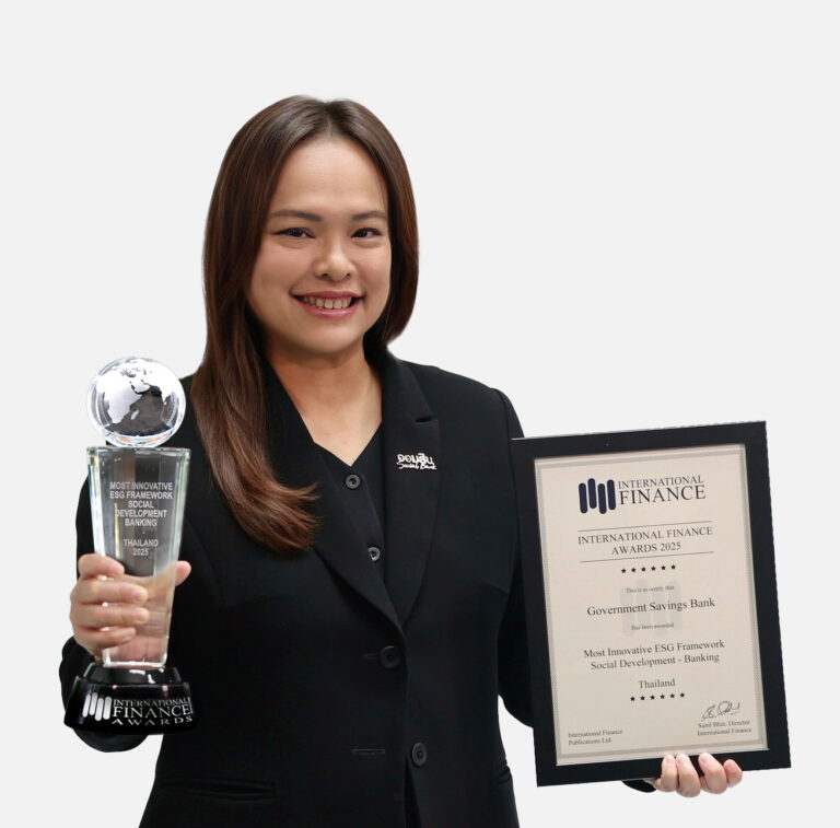 ออมสิน คว้ารางวัล International Finance Awards 2025สาขา “Most Innovative ESG Framework – Social Development” ย้ำจุดยืนธนาคารเพื่อสังคม ใช้นวัตกรรมการเงิน ESG ขับเคลื่อนสู่สังคมยั่งยืน