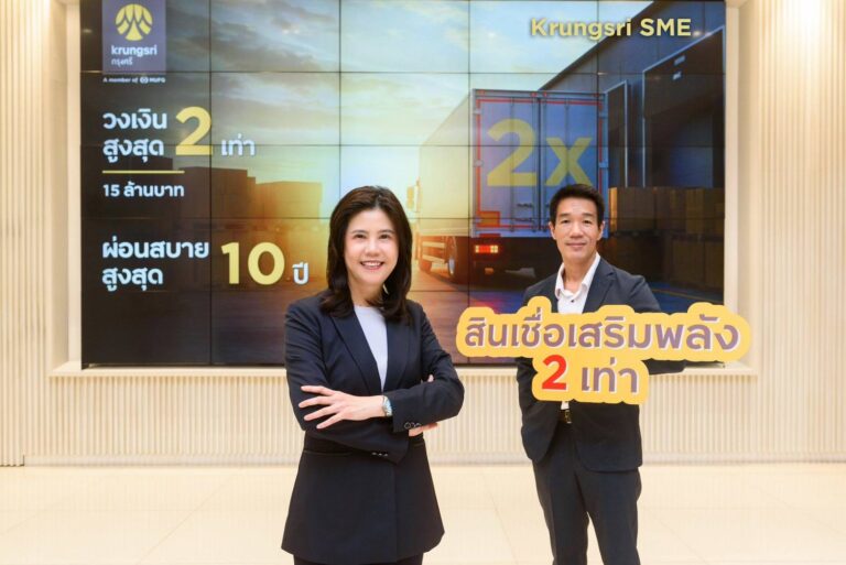 กรุงศรีเดินหน้าหนุน SME ไทยในกลุ่มอุตสาหกรรมฟื้นเศรษฐกิจไทยด้วยสินเชื่อ “Krungsri SME เสริมพลัง 2 เท่า”