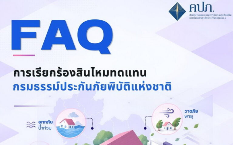 การเรียกร้องสินไหมทดแทน กรมธรรม์ประกันภัยพิบัติแห่งชาติ